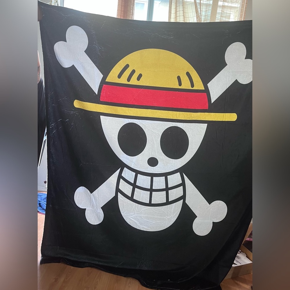 Skull blanket from onepiece anime
